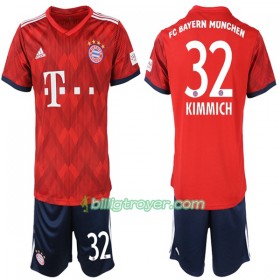 Billige Fotballdrakter FC Bayern München Joshua Kimmich 32 Barn Hjemmedraktsett 2018/19 Kortermet